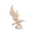 Handmade 3D Printed Eagle in Flight Sculpture White Resin Art Statue Decor 15"