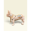 French Bulldog Statue 3D Printed Pop Art Frenchie Crown Gold Chain Made in USA