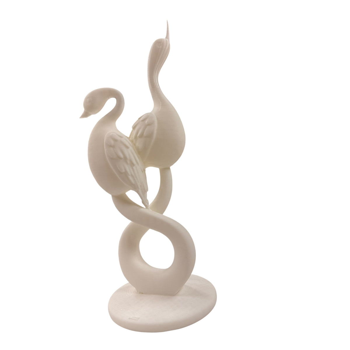 Love Birds Statue 3D Printed Resin Coated Sculpture Custom Color Wedding Gift