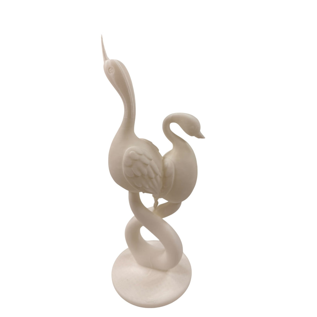 Love Birds Statue 3D Printed Resin Coated Sculpture Custom Color Wedding Gift